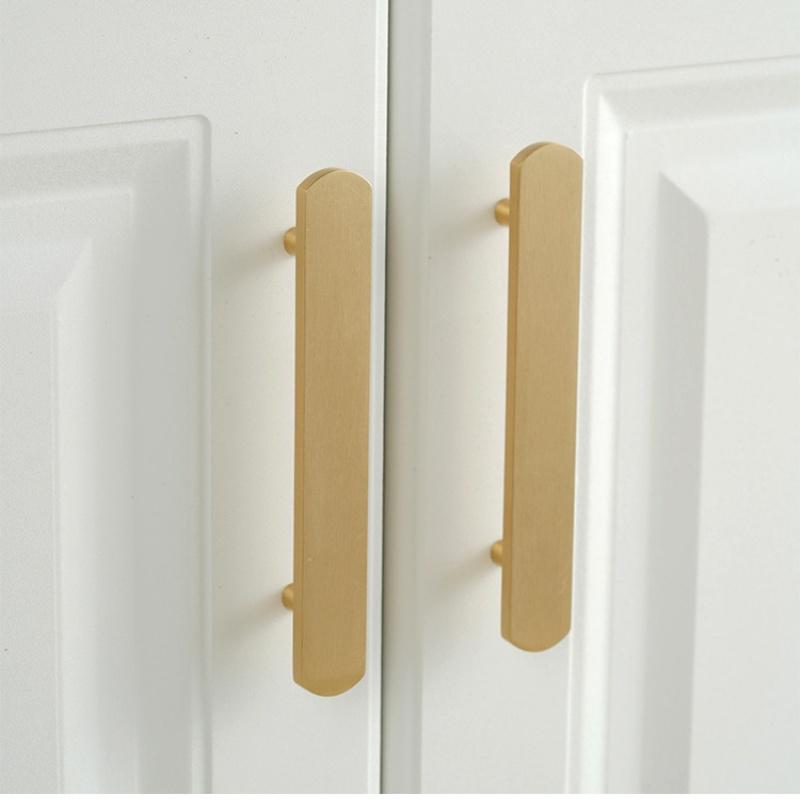 New Chinese Solid Brass Long Handle of Furniture Creative Closet Wardrobe Drawer Knobs Kitchen Cabinet Door Handles Hardware
