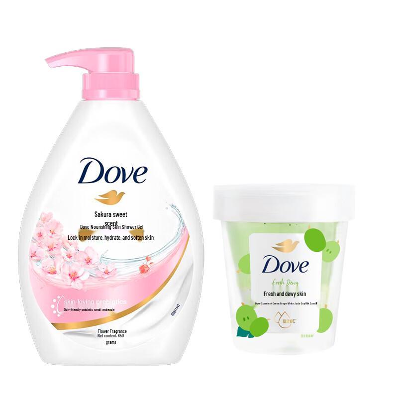 Dove Moisturizing Shower Gel & Exfoliating Scrub Value Set