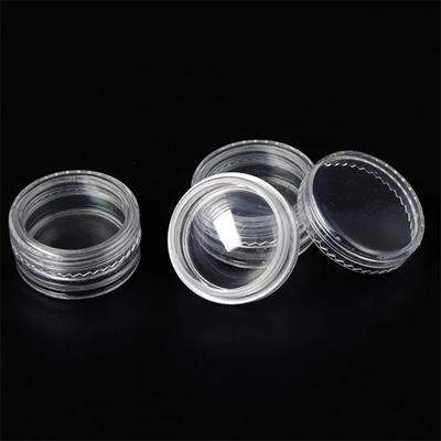 50/100/200pcs 2.5ml Clear Cosmetic Bottles Containers Pot Sample Clear Cream Jar For Nail Arts Small Clear Can Tin For Balm