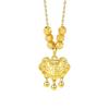 Fu Character Safety Lock Necklace Female Fringed Bell Pendant Niche High-end Design Kuaishou Collarbone Chain