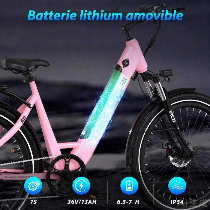 Bicicletta elettrica - RCB - RCB G6 - Batteria 36V 13Ah - Autonomia 80 km - Ruote 27.5"