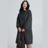 Fengxun 100% Merino Wool Double-Faced Hooded Toggle Coat