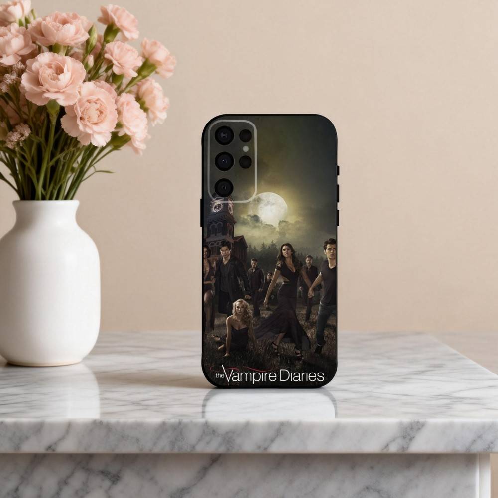 D-drama Mysterious The V-Vampires D-Diaries Phone Case For Samsung S25,S24,S21,S22,S23,S30,Ultra,S20,Plus,Others Soft Black Case