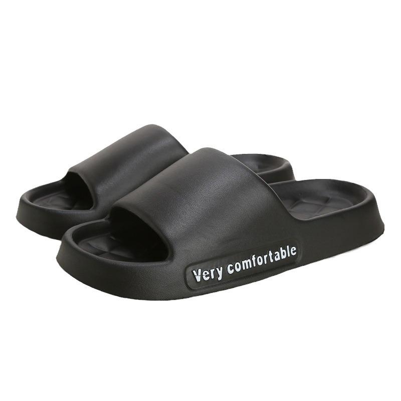 Coole Hausschuhe Damen neu Paar Zuhause dicker Boden auf Scheiße treten rutschfest Zuhause Outdoor Herren Sandalen