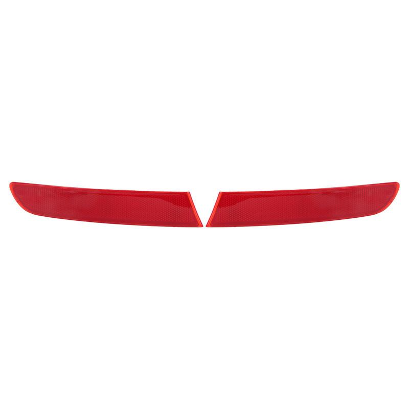 63257352209 1 Pair Strong Reflection Red Housing Wear Resistant  ABS Car Rear Bumper Reflector for Vehicle