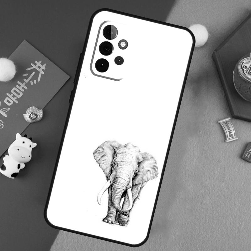Cute Elephant Case For Samsung Galaxy A52 A32 A12 A14 A34 A54 A51 A71 A53 A33 A13 A15 A25 A35 A55 Cover