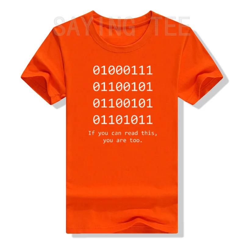 Lustiges Computer Binärcode Programmierer, Entwickler Geek Geschenk T-Shirt Humorvolles IT-Profi Grafik T-Shirt Tops Kurzarm Outfit