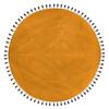 Tapis rond coton "Pop" diamètre 120 cm Atmosphera - Ocre