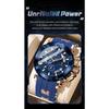 POEDAGAR Reloj Deportivo de Lujo para Hombre Cronógrafo Impermeable Luminoso Moda Reloj Calendario Correa de Silicona Relojes de Cuarzo