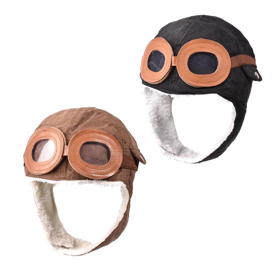 Nuovi Cappelli da Pilota per Bambini moda Cappello Aviatore Paraorecchie Berretti Bambini Autunno Inverno Caldo Paraorecchie Tappo Protezione Orecchie Bambino Festa regalo