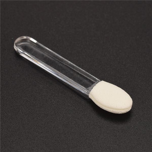 10pcs Single Head Eye Shadow Brush Transparent Rod Eyeliner Brush Applicator Beauty Makeup Tools