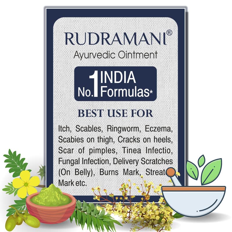 RUDRAMANI Auyrvedic Malam Cream,25gm/pis (Pack of 3)