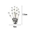 1-4pcs Halloween Skeleton Hands Bone Claw Hair Clip White Party Hair Pins Skeleton Claw Decorate Festival Gathering Styling Tool