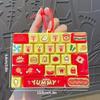 Creative Design Decompression Button Toy 26 Key Keyboard Keychain  Bag Accessory