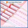 Xiaomi 6Pcs/set Kawaii Flowers Line Shaped Highlighter Pens Roller Tip Curve Liner Marker for Writing Journaling Drawing Stationery