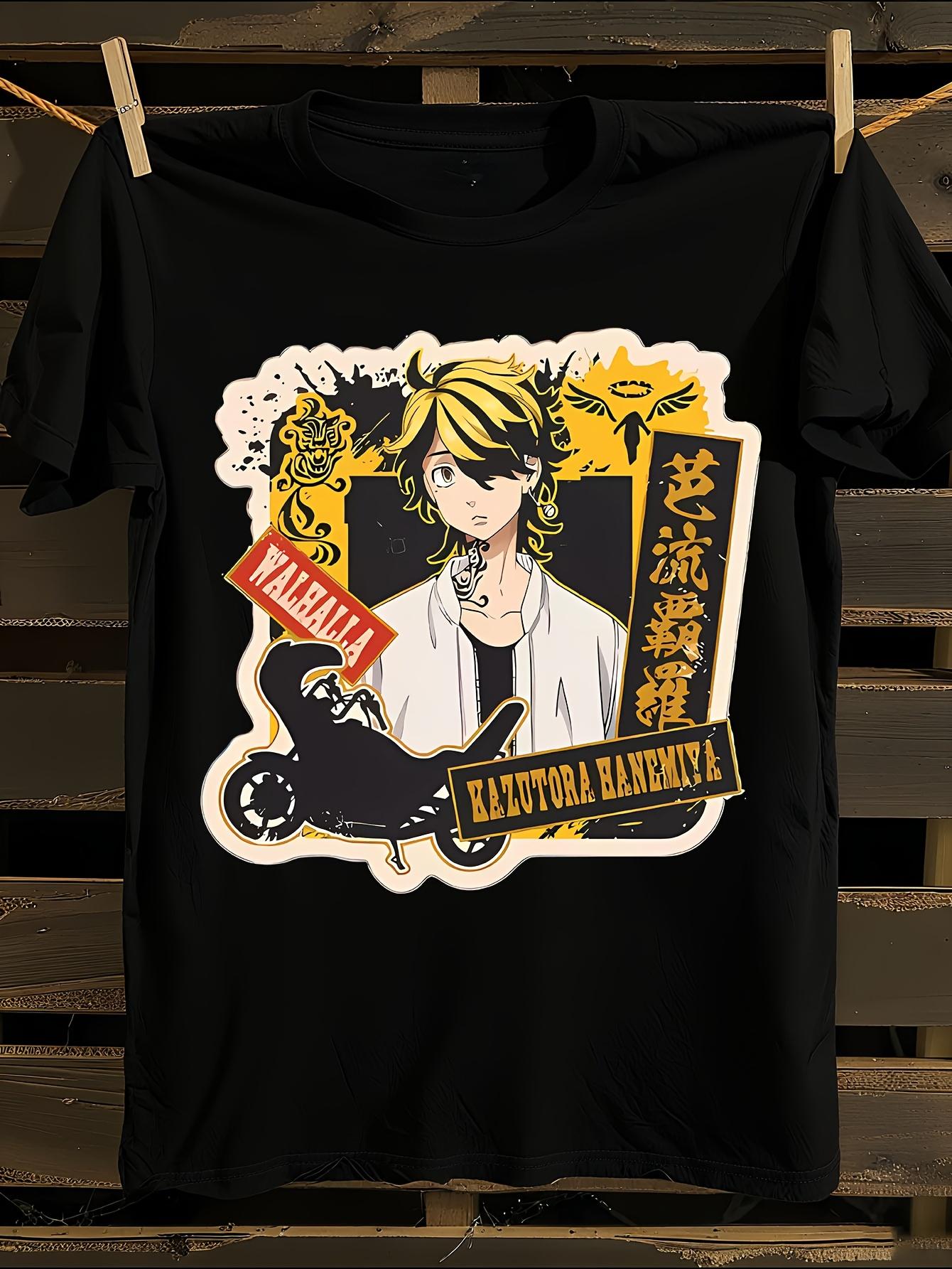 Tokyo Revengers Manji Gang Kazutora Anime T-shirt L