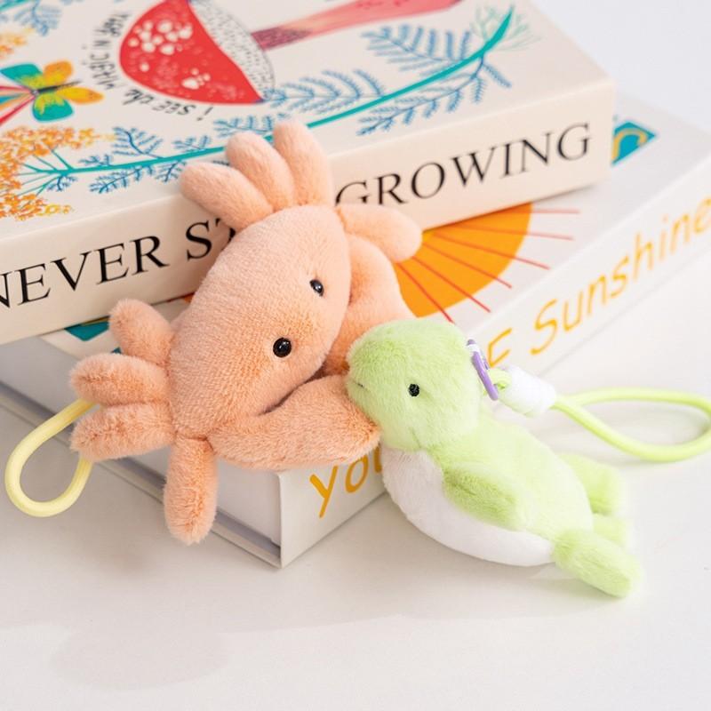 Tortoise Seahorse Octopus Crab Clam Plush Keyring Toy Collectors Doll Children