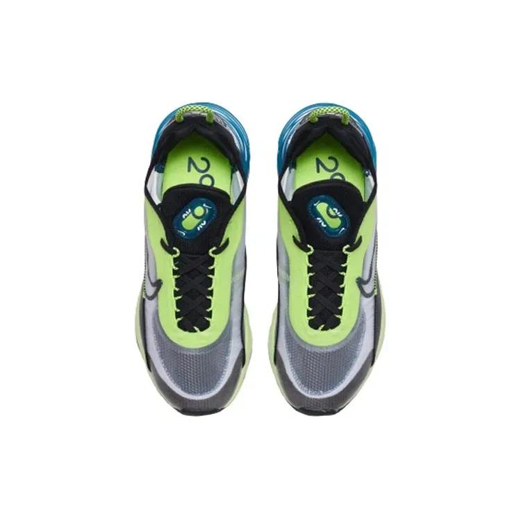 Nike Womens Air Max 2090 'Volt Valerian Blue' (women's sizes) White / Volt / Valerian Blue / Black Running Shoes CK2612 103