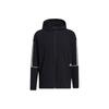 Zip-Up Sports Hoodie Jacket for Men, Black GL4799
