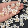 New 50pcs oversized gold background with diamond pearl flowers, DIY earrings, necklaces, headwear, jewelry making crafts