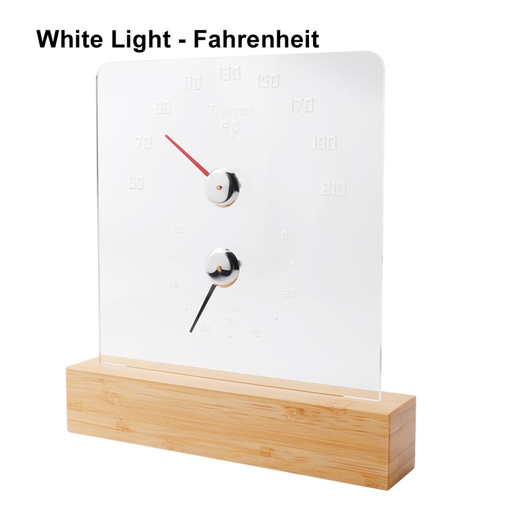 

Дерев’яний термогігрометр 2‑в-1 Термометр Гігрометр Парова кімната Сауна Аксесуари для кімнат