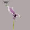 10pcs Artificial Flowers Centerpiece for Dining Table EVA Plastic 56cm Tall Stems Lifelike Calla Lily Realistic Texture