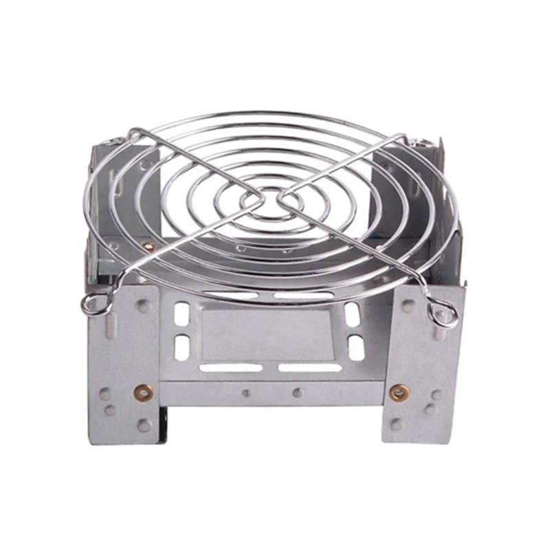 

Mini Camping Folding Stove Galvanized Alcohol Stove Alcohol Burners Pocket Stove with Stand Rack for Outdoor Backpacking small stove with st