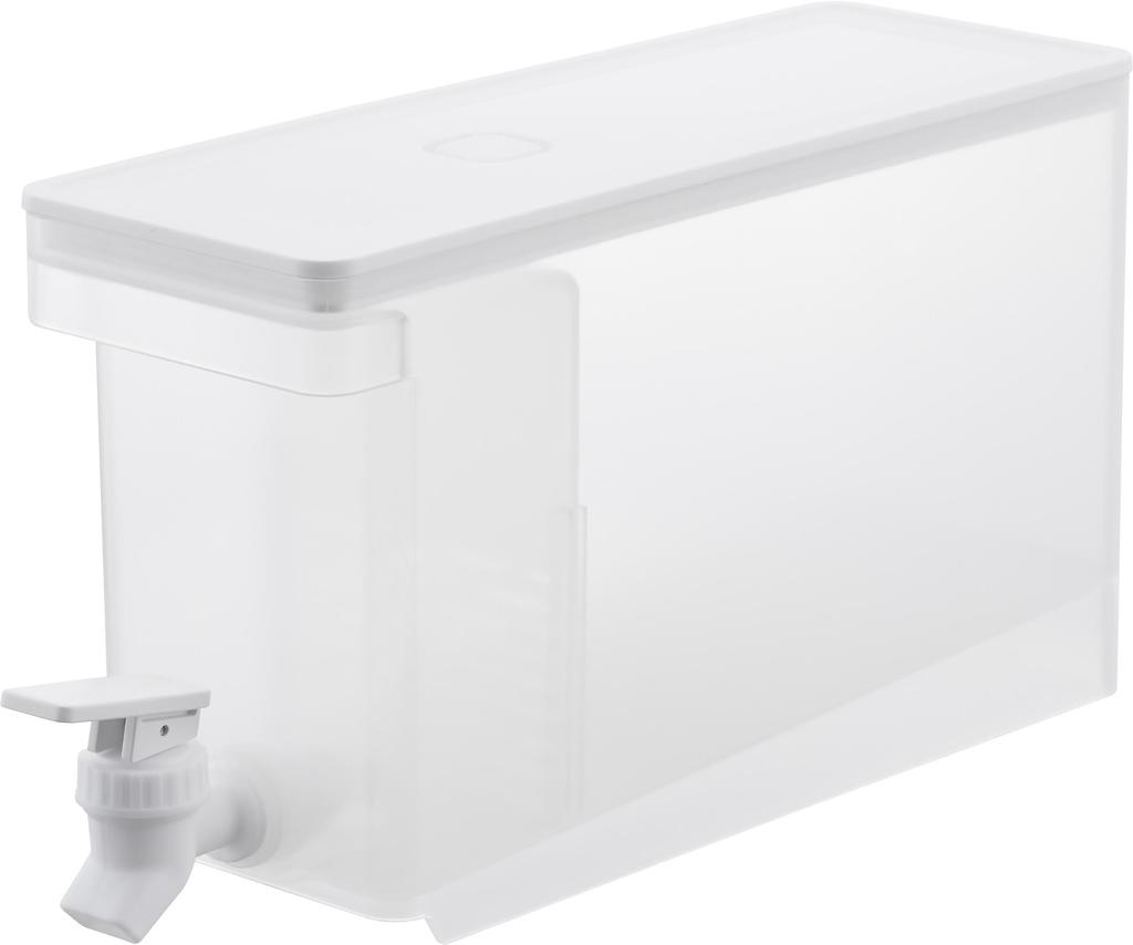 Yamazaki Refrigerator Drink Server White W10 X X H17cm Faucet and Tower Dishwasher Safe Water Bottle Barley Tea Pot 1582 2.8L D31.5 (including Valve)