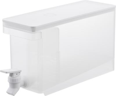 Yamazaki Tower Refrigerator Drink W10 X X H17cm Faucet and Dishwasher Water Barley Tea 1582 Server, 2.8L, White, D31.5 (including Valve), Safe, Jug,