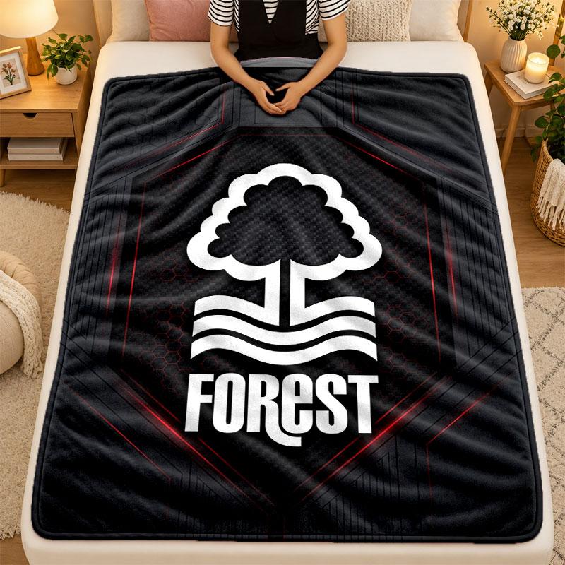 Flannel BlanketNottingham Forest Warm Soft Throw Blanket for Indoor Sofa Bed Living Room Use