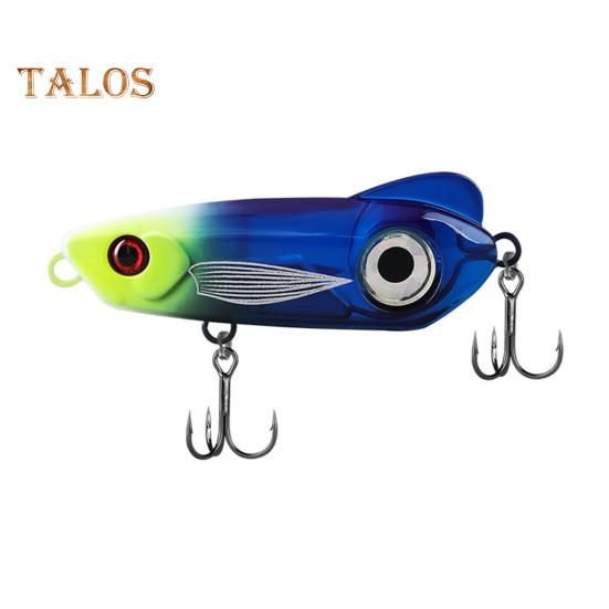 

6.5CM/18G/24G рыболовная приманка с тройным крючком, тонущий искусственный приманка для дальнего заброса с 3-цветным светодиодным светом для соленой воды, пресноводного окуня, судака S синий