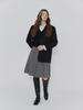 Royal Decaside Wool Gathered Skirt Grey