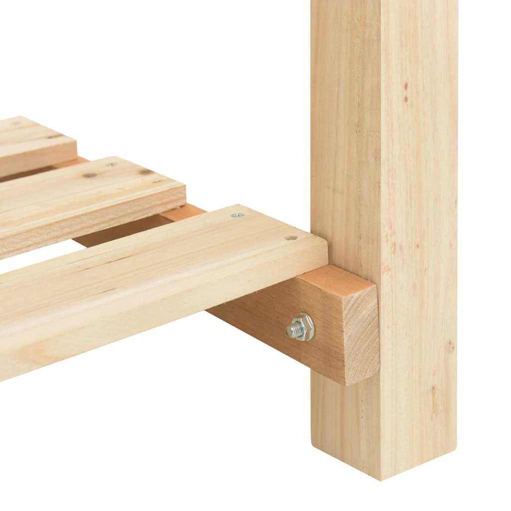 Garden Planter with Shelf Beige 71 X 37 X 76.5 Cm