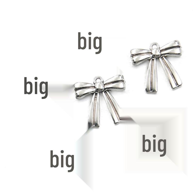 23 Styles Bowknot DIY Alloy Hollow Pendant Charm for Handmade Necklace & Bracelet