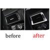 ABS Silver Left And Right Air Outlet Vent Trim For BMW X3 F25 X4 F26 2011-2017