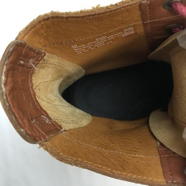 Timberland Leather 9-Hole Lace-Up Work Boots Brown Size 8 (26.0cm) Men’s(USED)