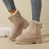Women Thick Plush Snow Boots Trend Winter Non-slip Boots Woman Outdoor Keep Warm Cotton Shoes Comfortable Platform Ankle Booties