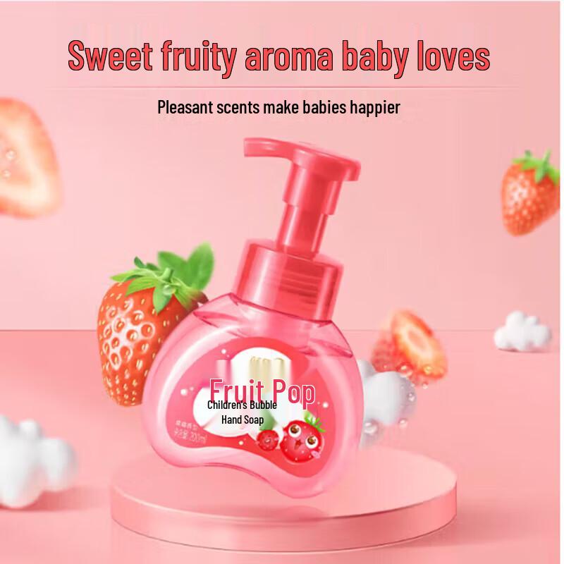 Blue Moon Kids Strawberry Fruity Foam Hand Soap 3-Pack