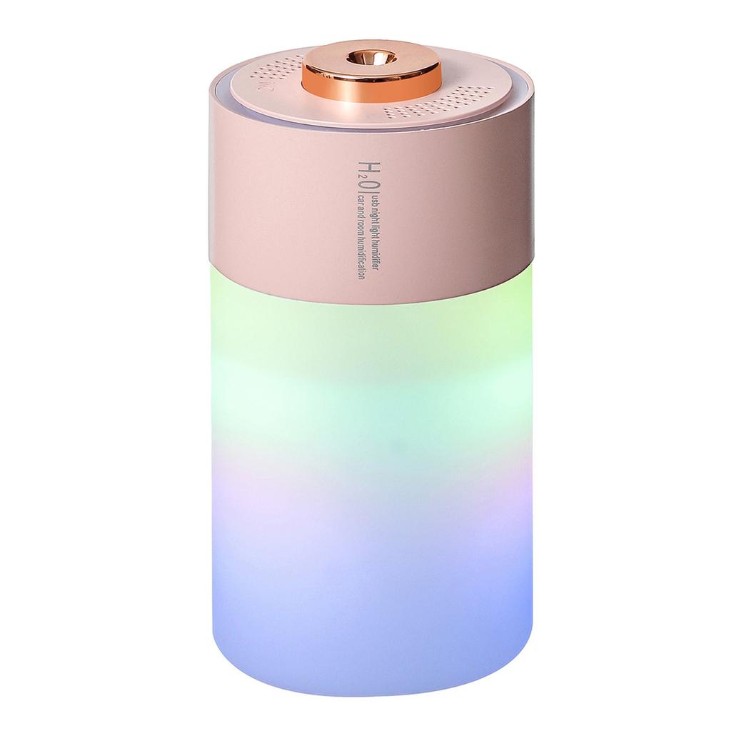 Colorful Humidifier 300ml Large Capacity Quiet Cool Mist Small Desk Humidifier for Travel Car  