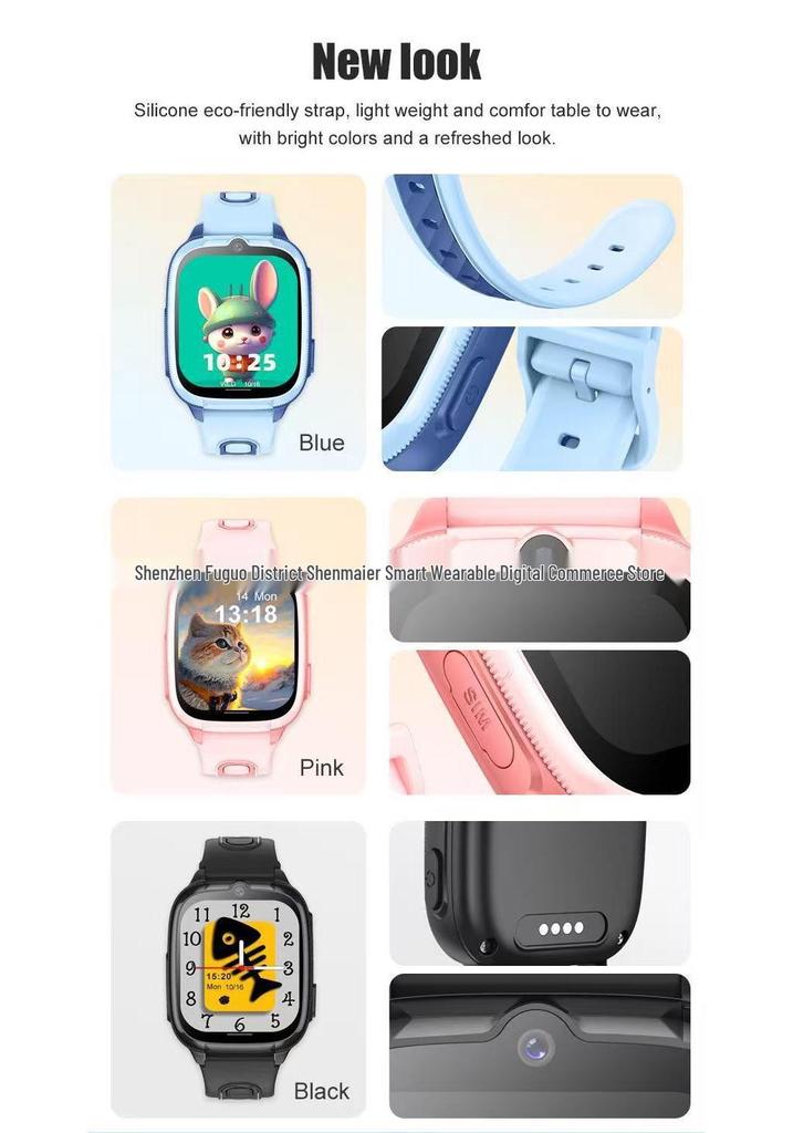 D53 Kids' 4G Smartwatch: Video Call, Long Battery, WiFi, Waterproof, Multi-language