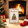 Holiday Gift Card Organizer Merry Christmas Book, Sturdy Greeting Holder, Stocking Stuffers for Adults Decorative Presenter Wife Girlfriend