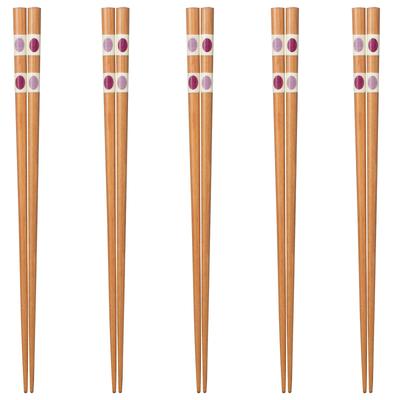 Glückliches Set von Made in PID0670 J-kitchens Essstäbchen, 5, Material Holz, Essstäbchen, Japan,