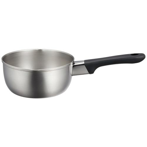 Wahei Freiz Tsubame-Sanjo Yukihira Pot 16cm & 20cm Double-Handled Pot, Stainless Steel, Induction and Gas Compatible, Enzo EM-018