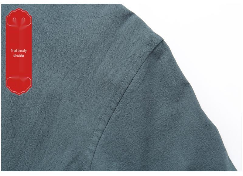 Men's Autumn-Winter Tang Suit: Warm Cotton Linen Long-Sleeve Traditional Chinese Jacket