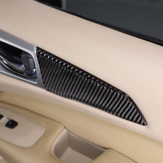 Carbon fiber Front inner door panel Trim Sticker For Nissan Pathfinder 2013-18