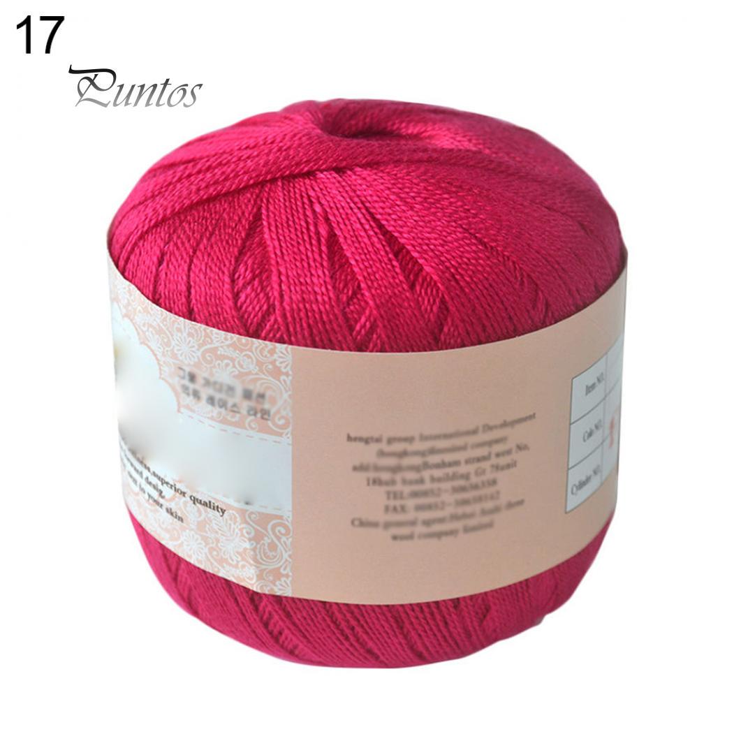 

Мерсеризованный хлопковый шнур, пряжа для вышивания, вязания крючком, кружевных украшений 17