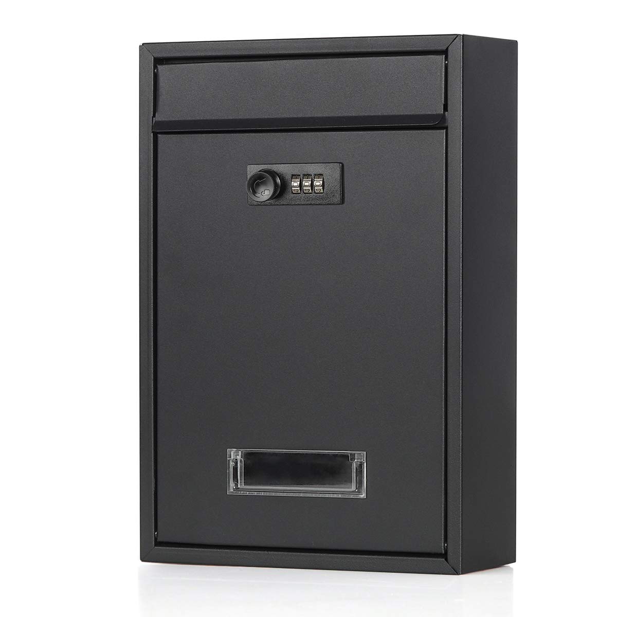 

Jssmst Dial Matte Black (Jessmat) Wall-Mounted Mailbox, Metal, (06-Dial)