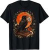 Is He Vintage Dead Yet Dark Crow Raven Bird Humor Gothic T-Shirt