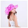 Women's Large Bowknot Mesh Sun Hat - Breathable Summer Protection for Outdoor Travel & Beach
