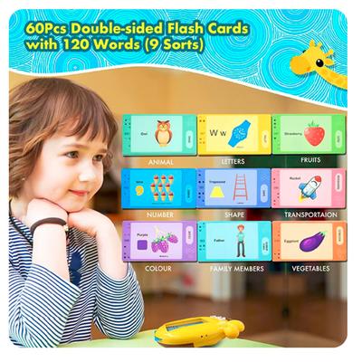 Kids Language Learning Toy Russian Spell Electronic Book Talking Flash Cards Education Toddlers 2-6 Years Reaing Machine Gift Toy